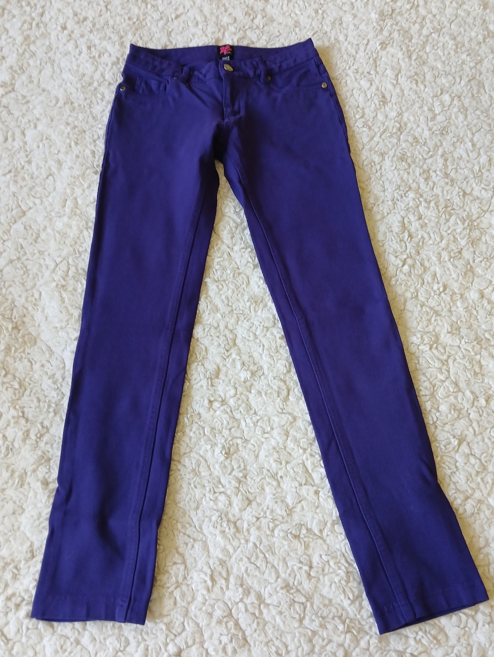 Bebe Pants Womens Medium Purple Skinny Stretch